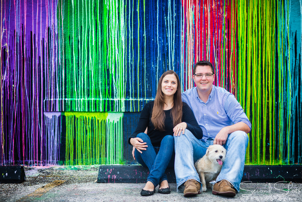 Biscuit Paint Wall Engagement Photos-2