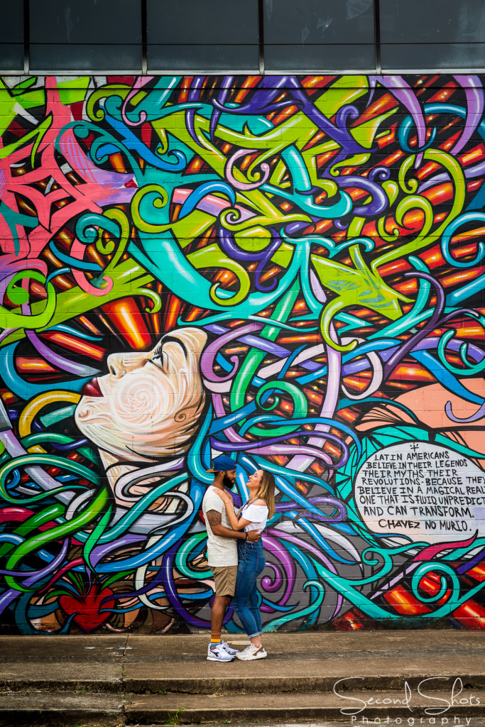Houston Grafitti Wall Engagement Photos6