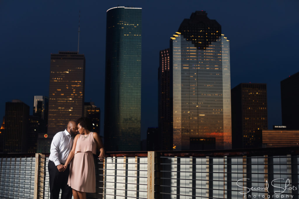 14 Houston Skyline Engagement Session