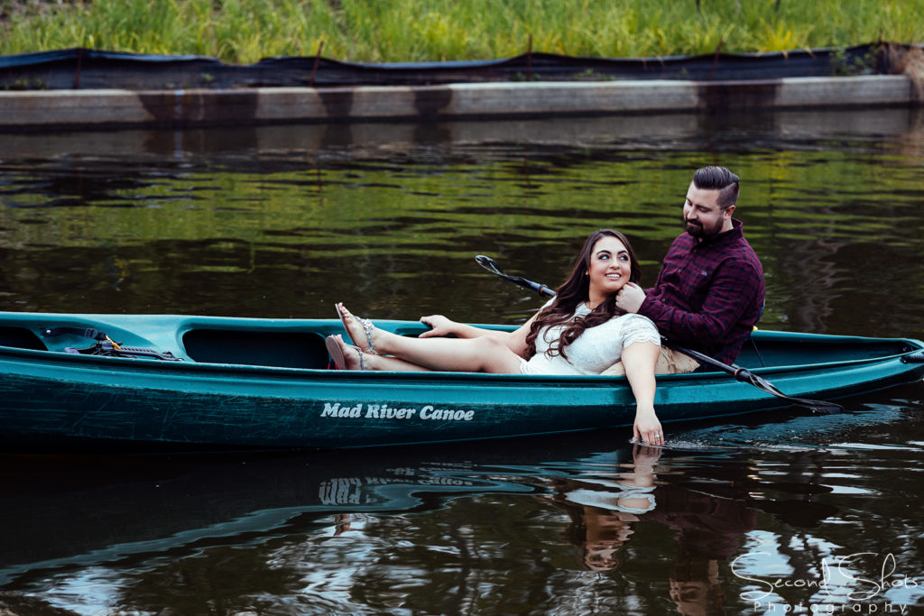 4 Canoe Engagement Photos